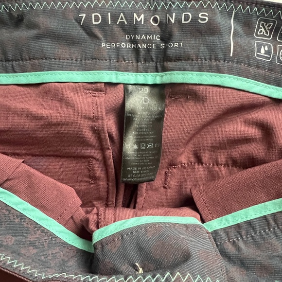 NEW Men Plum Dynamic Short by 7 Diamonds Size 29 - Picture 5 of 8